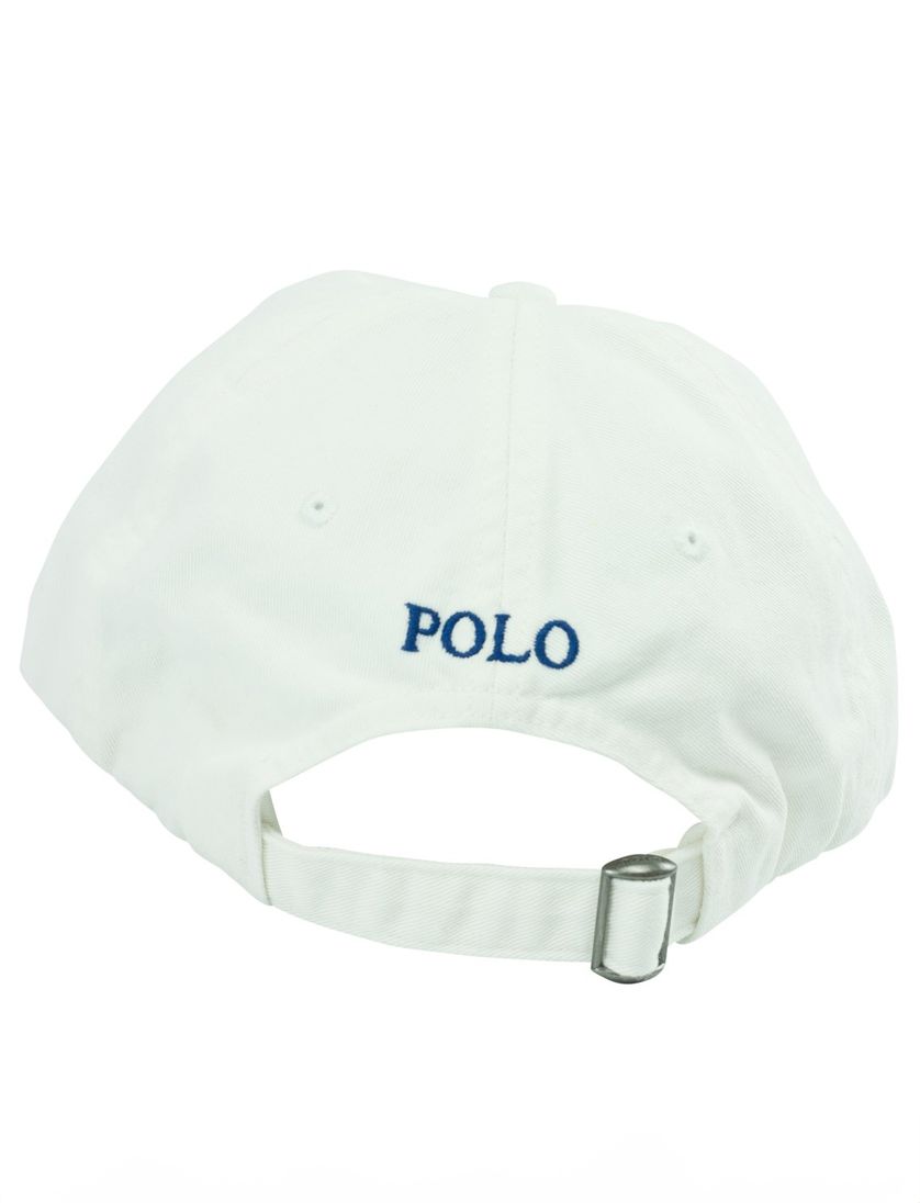 Ralph Lauren cap signaalwit blue polo detail