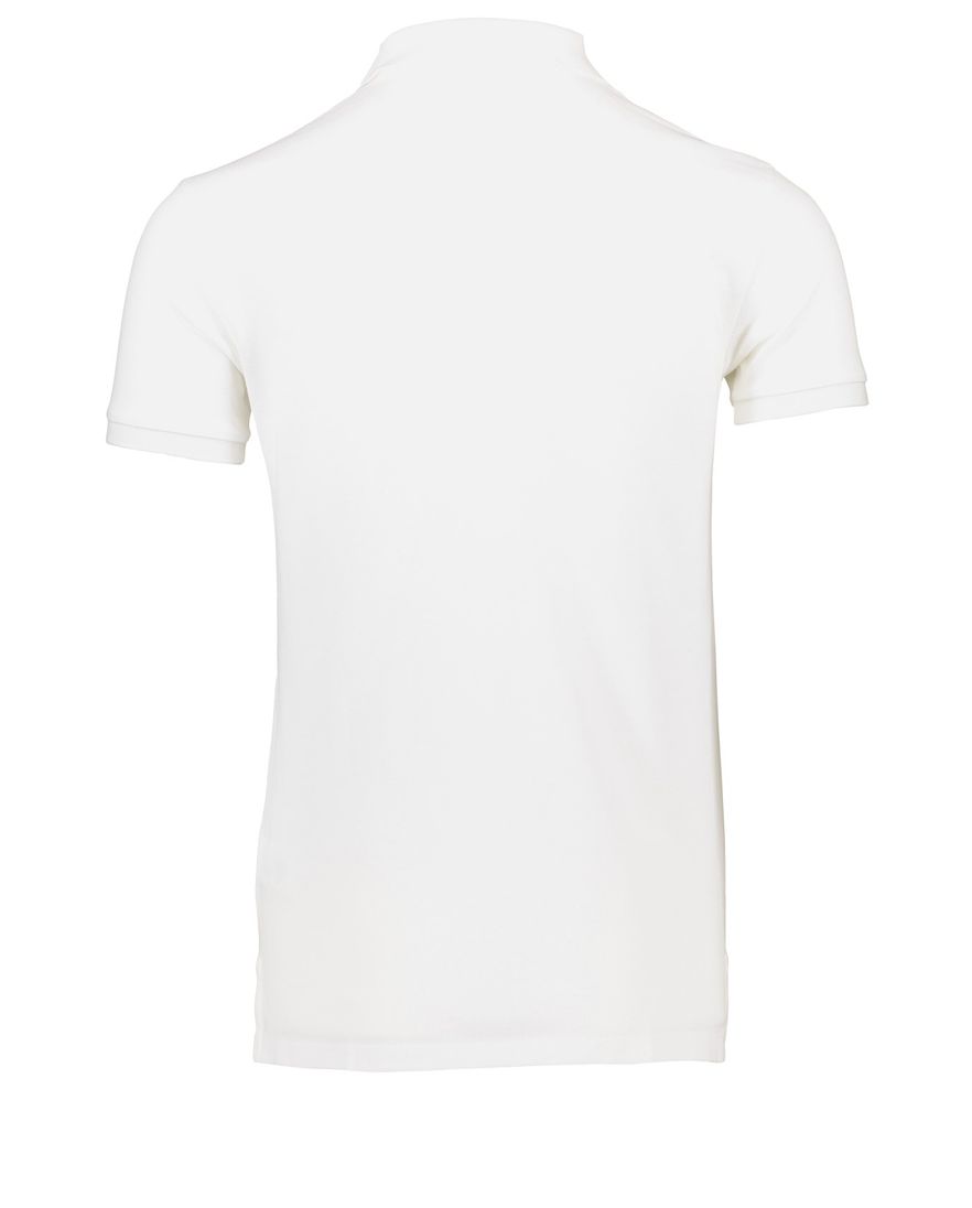 Polo Ralph Lauren polo slim fit wit effen katoen