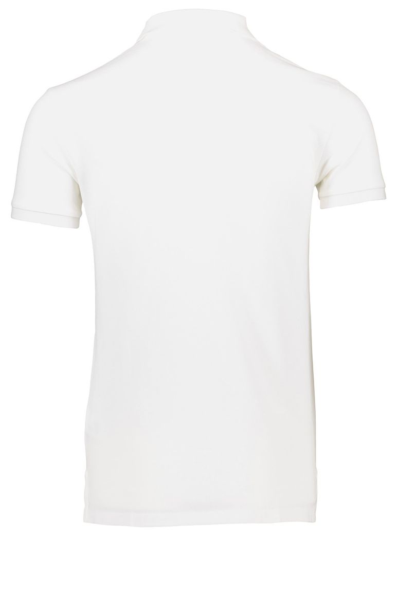 Polo Ralph Lauren polo slim fit wit effen katoen