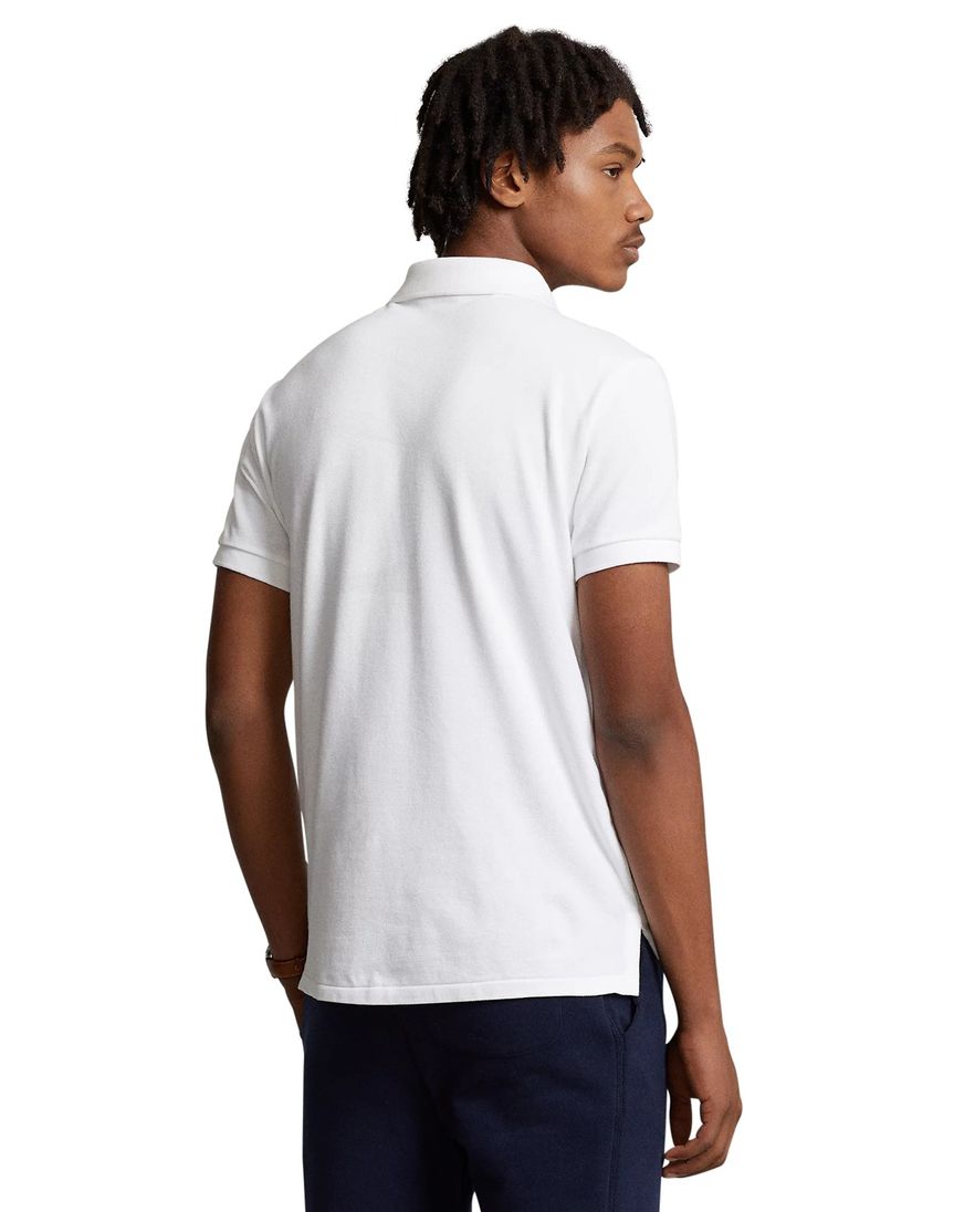 Polo Ralph Lauren polo slim fit wit effen katoen
