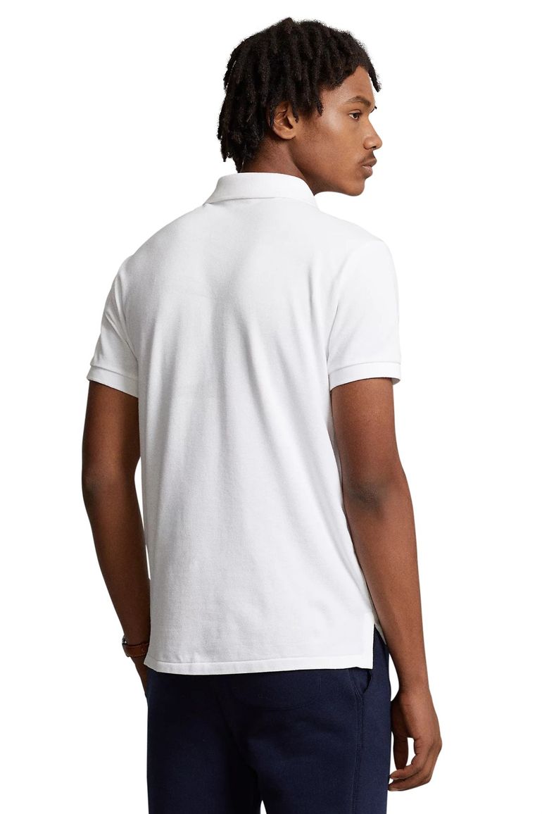 Polo Ralph Lauren polo slim fit wit effen katoen