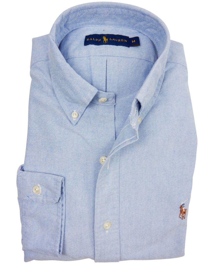 Ralph Lauren overhemd blauw oxford