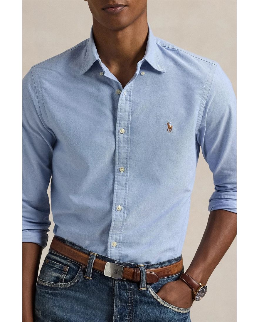 Ralph Lauren overhemd blauw oxford