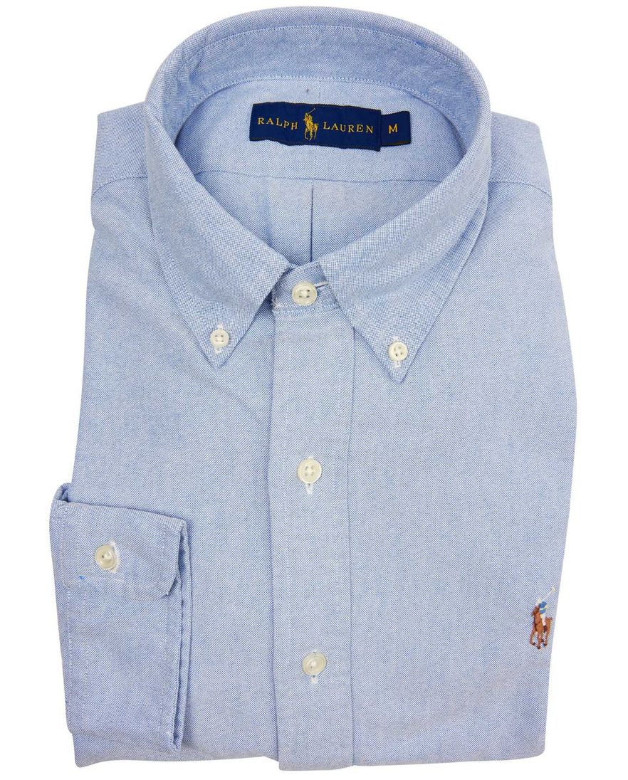 Ralph Lauren overhemd blauw oxford