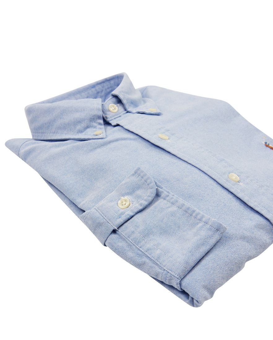 Ralph Lauren overhemd blauw oxford