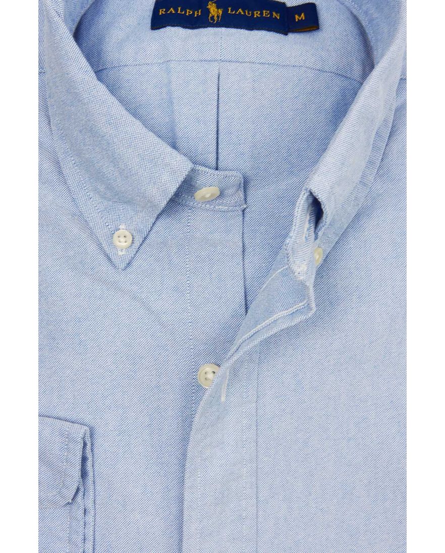 Ralph Lauren overhemd blauw oxford