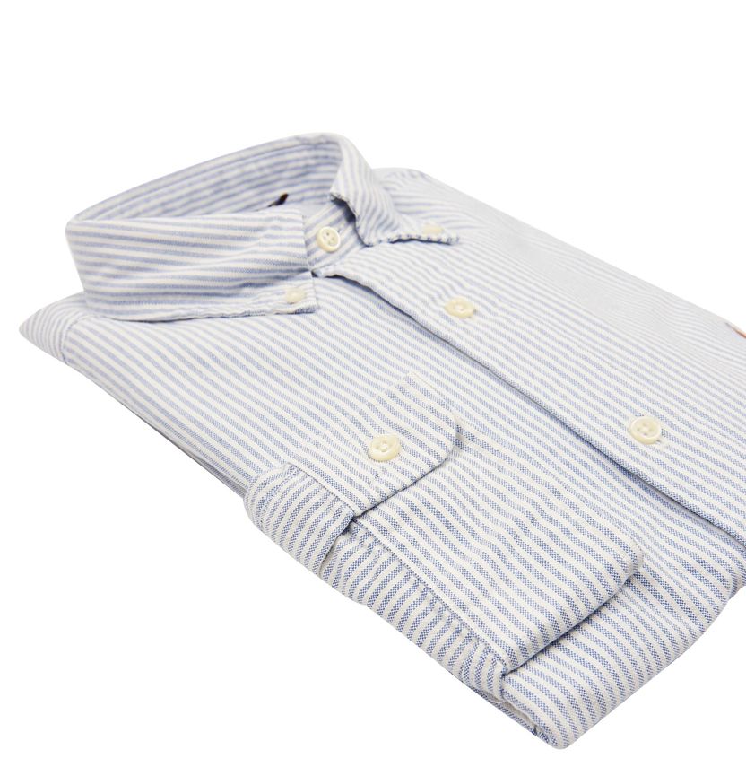 Ralph Lauren overhemd blauw/wit streeppatroon