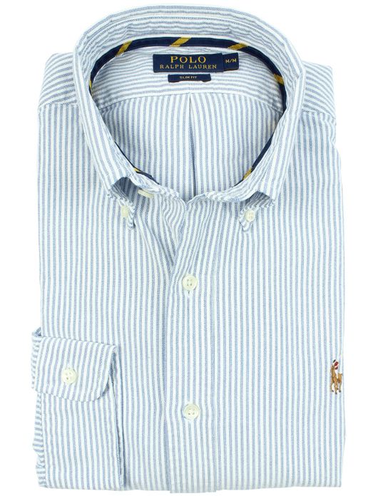 Ralph Lauren overhemd ice blue streepdessin