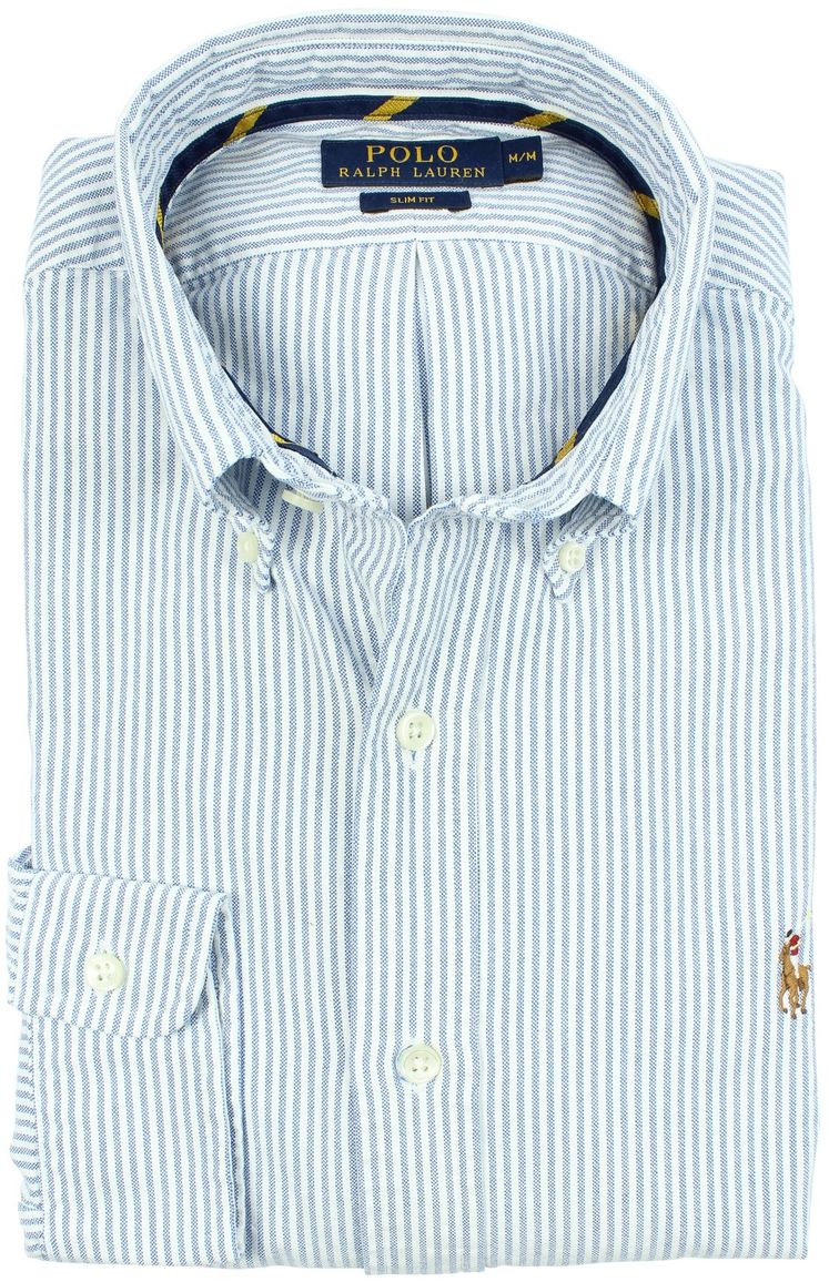 Ralph Lauren overhemd ice blue streepdessin