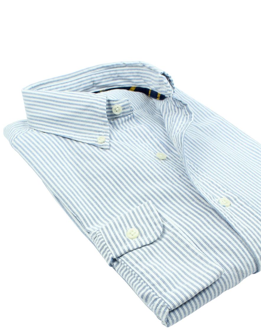 Ralph Lauren overhemd ice blue streepdessin