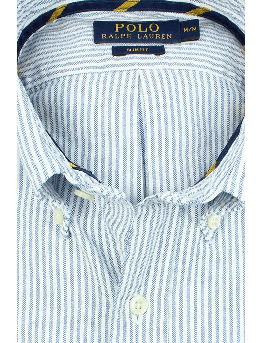 Ralph Lauren overhemd ice blue streepdessin