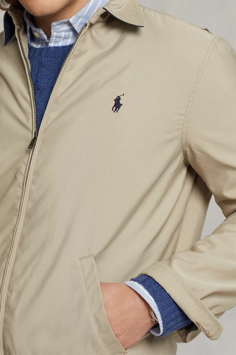 tussenjas Polo Ralph Lauren beige normale fit rits