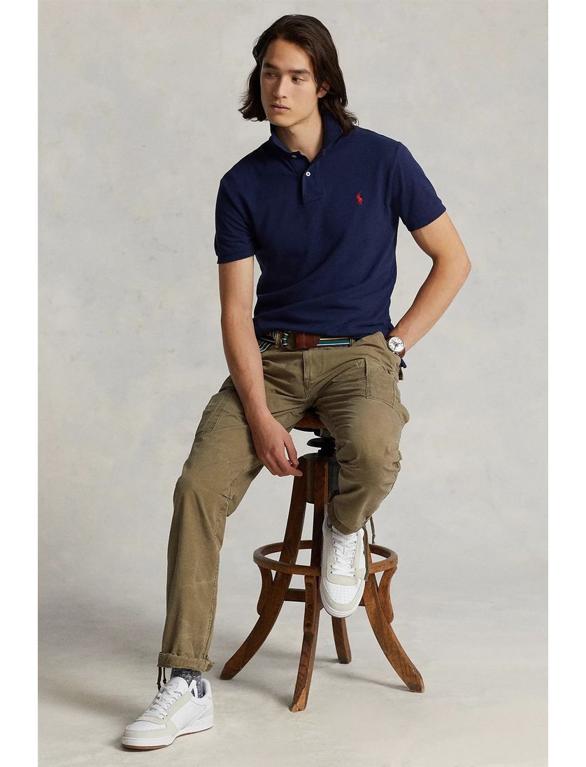 Polo Ralph Lauren polo navy uni katoen slim fit