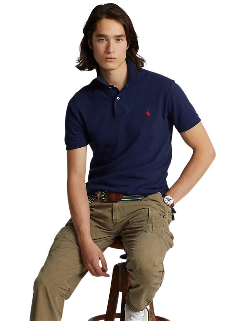Polo Ralph Lauren polo navy uni katoen slim fit
