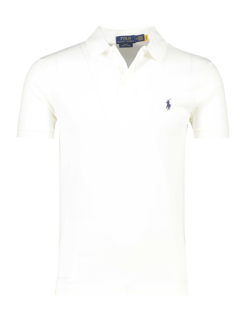 Witte polo Ralph Lauren Slim Fit