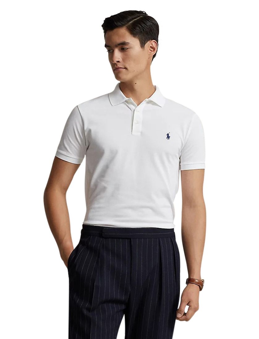 Witte polo Ralph Lauren Slim Fit