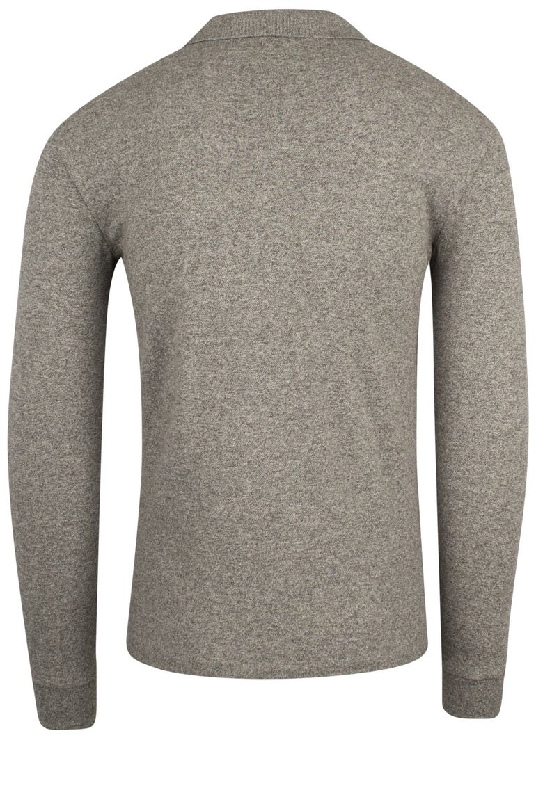 Polo Ralph Lauren polo slim fit grijs effen katoen