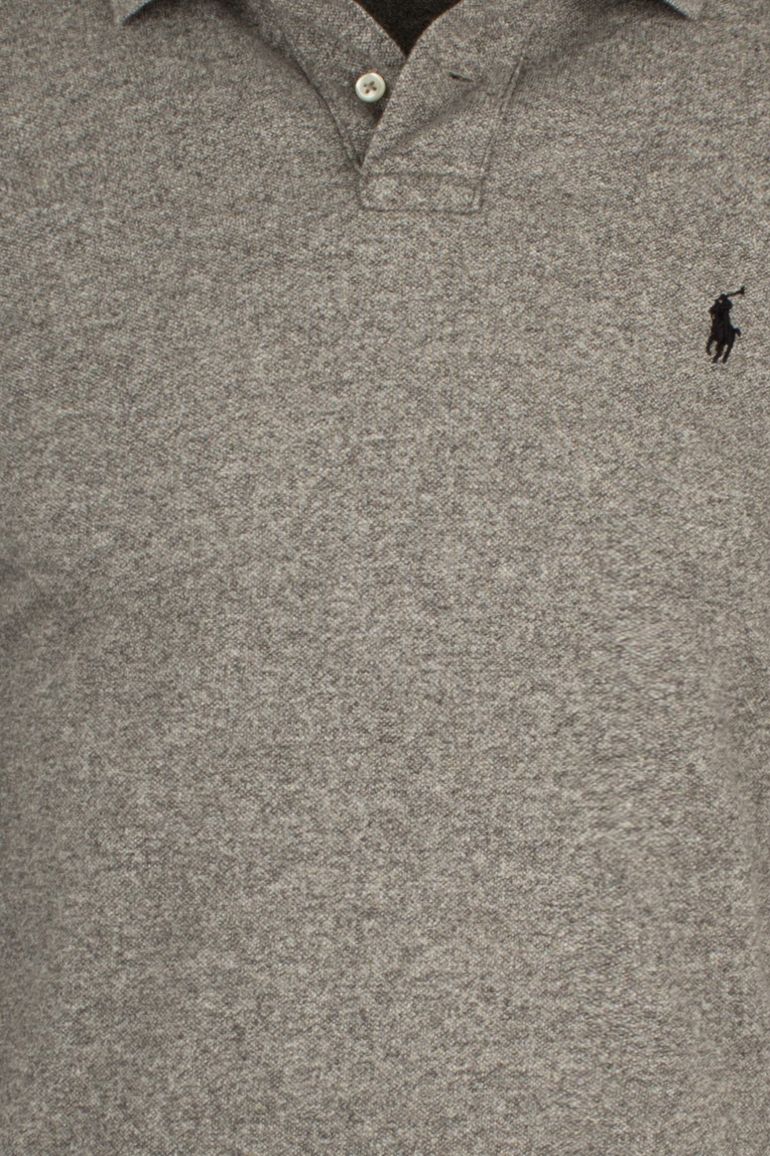 Polo Ralph Lauren polo slim fit grijs effen katoen