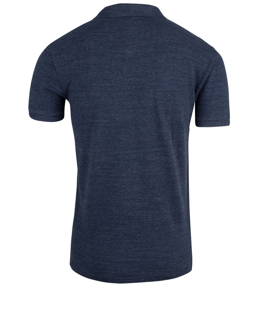 Ralph Lauren poloshirt blauw melange slim fit