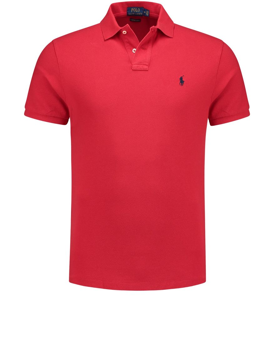 Ralph Lauren polo rood Custom Slim Fit
