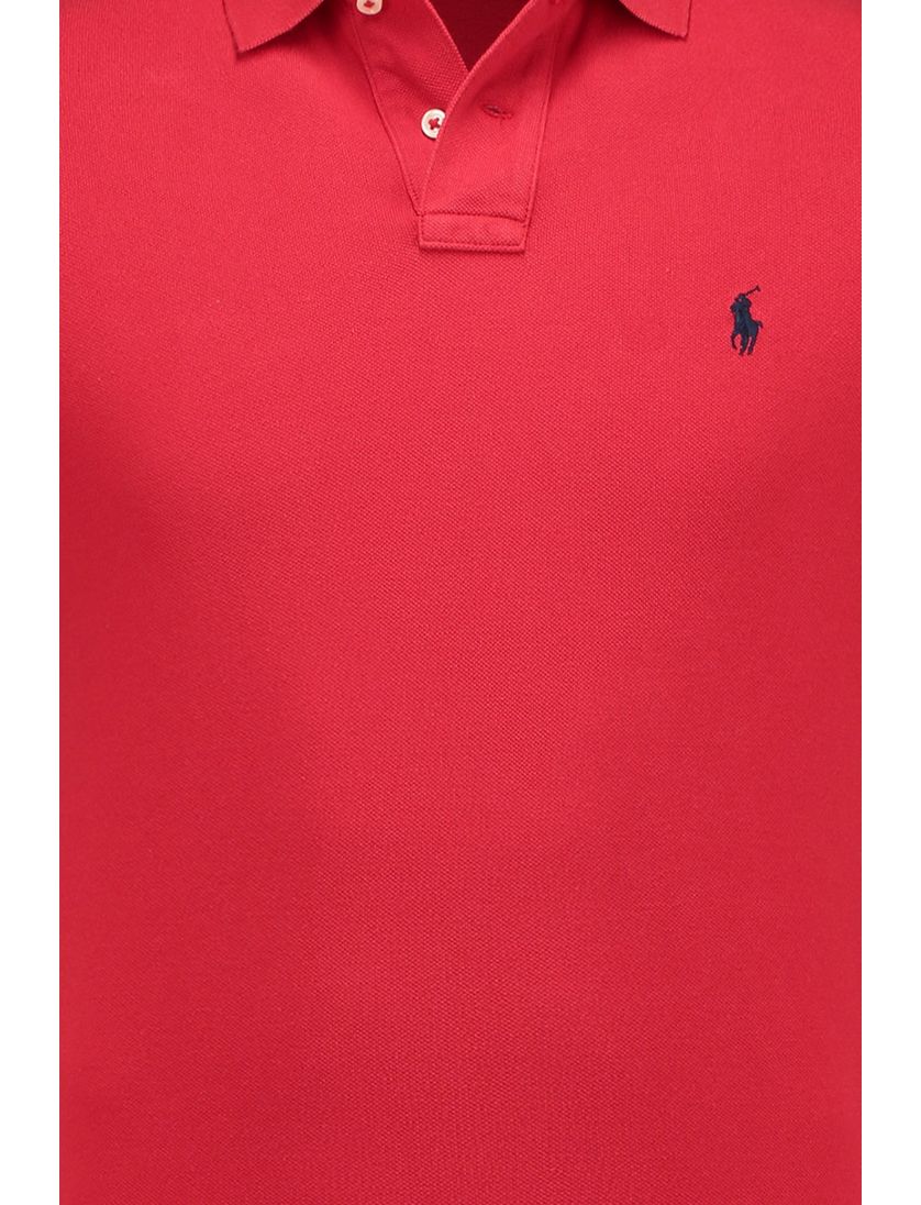 Poloshirt Ralph Lauren rood Custom Sim Fit