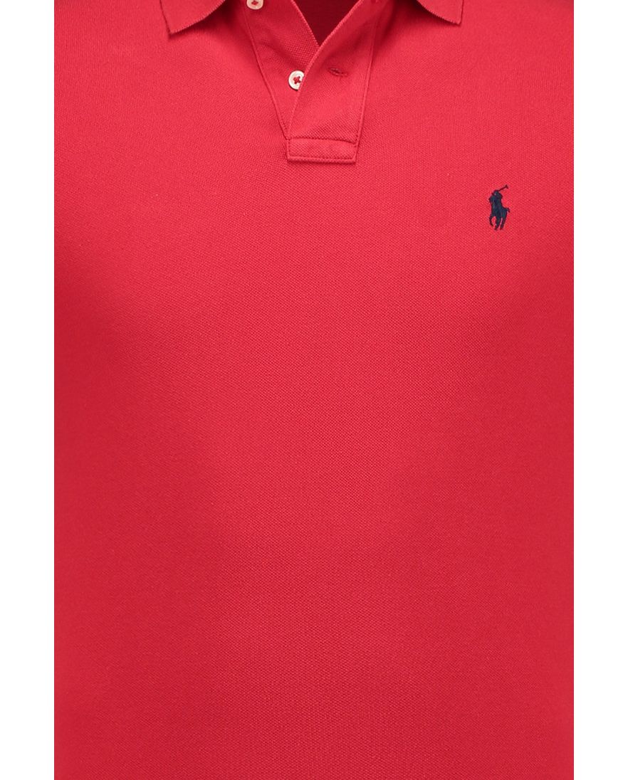 Ralph Lauren polo rood Custom Slim Fit