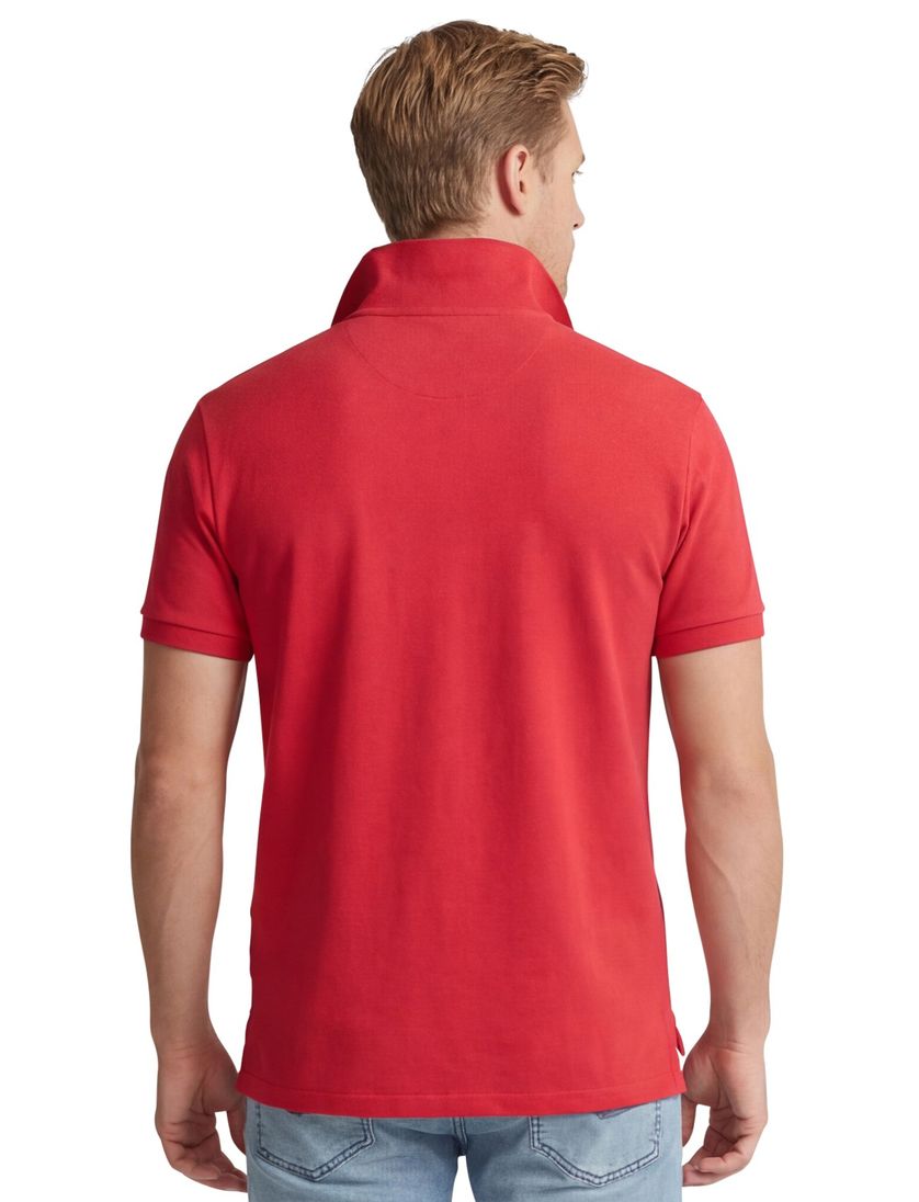 Poloshirt Ralph Lauren rood Custom Sim Fit