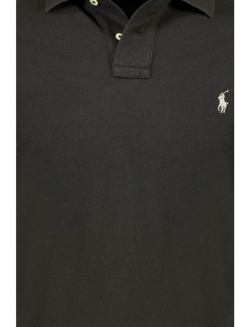 Ralph Lauren polo Custom Slim Fit zwart