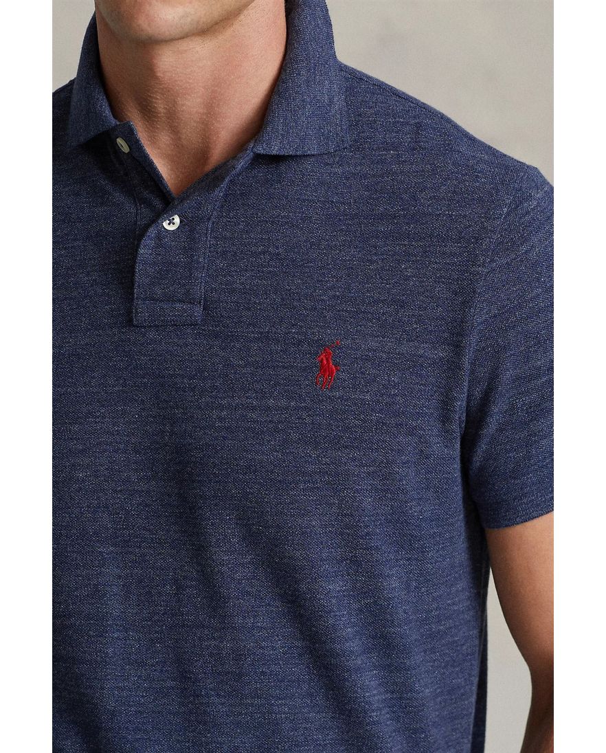 Polo Ralph Lauren polo 2 knoops normale fit blauw effen