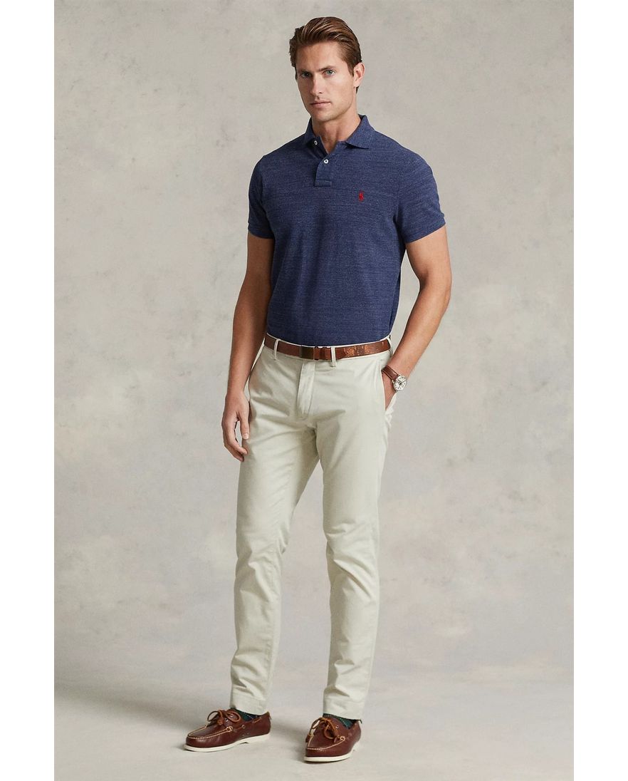 Polo Ralph Lauren polo 2 knoops normale fit blauw effen