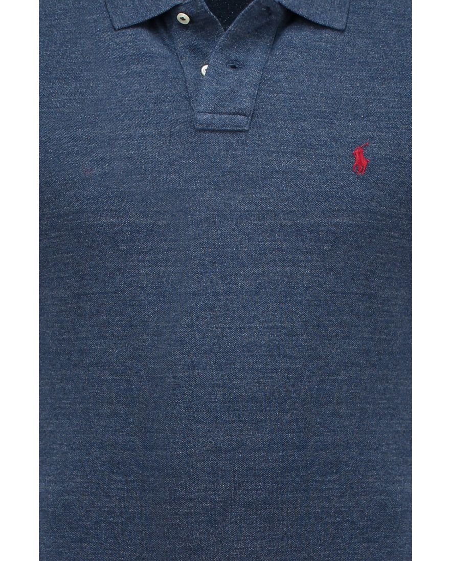 Polo Ralph Lauren polo 2 knoops normale fit blauw effen