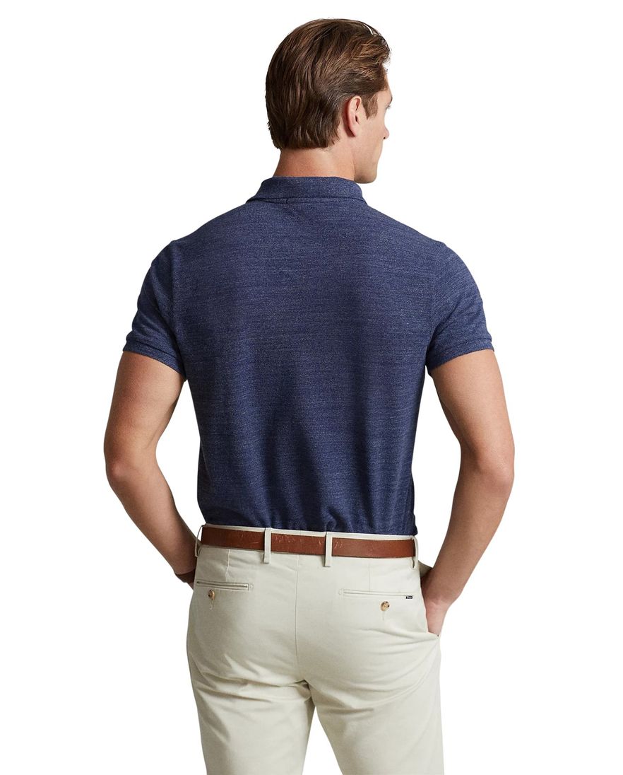 Polo Ralph Lauren polo 2 knoops normale fit blauw effen