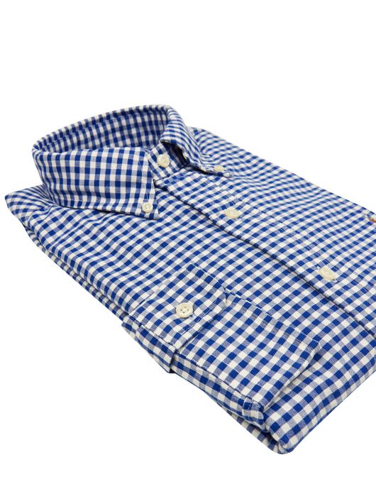 Ralph Lauren blauw geruit hemd oxford