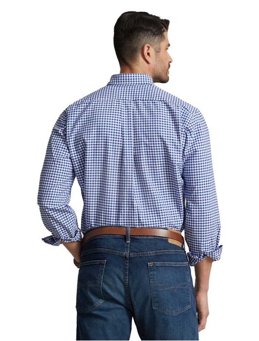 Ralph Lauren blauw geruit hemd oxford