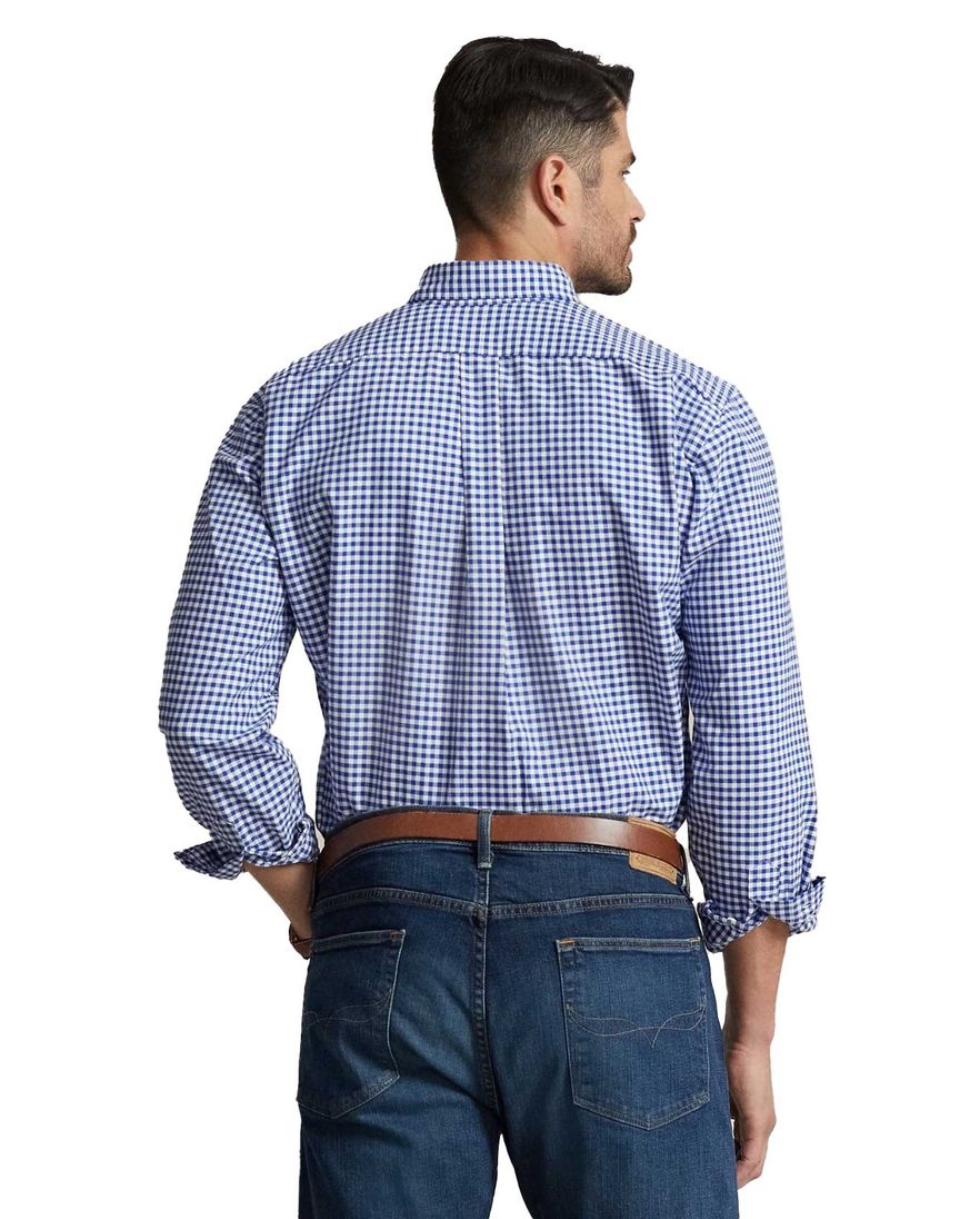 Ralph Lauren blauw geruit hemd oxford