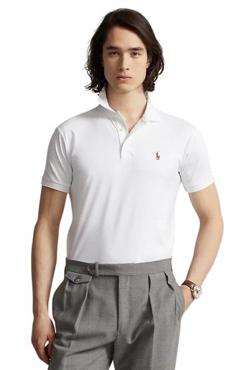 Polo Ralph Lauren Polo Ralph Lauren poloshirt wit 3 knoops Slim Fit