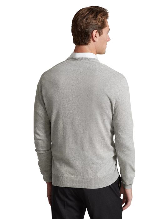 Ralph Lauren trui Slim Fit v-hals katoen