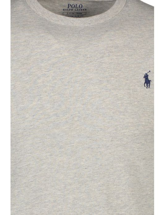 T-shirt Ralph Lauren Custom Slim Fit grijs