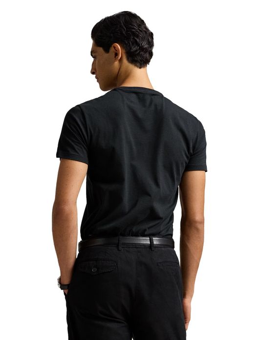 Zwart t-shirt Ralph Lauren Custom Slim Fit