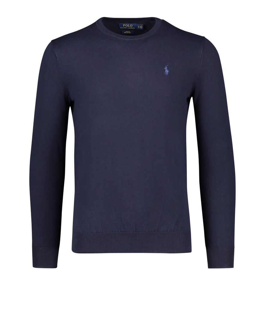 Ralph Lauren sweater ronde hals Slim Fit navy
