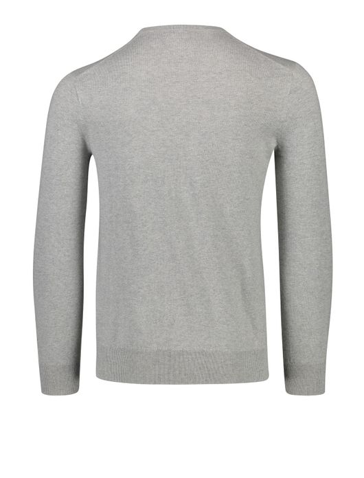 Ralph Lauren sweater ronde hals Slim Fit grijs