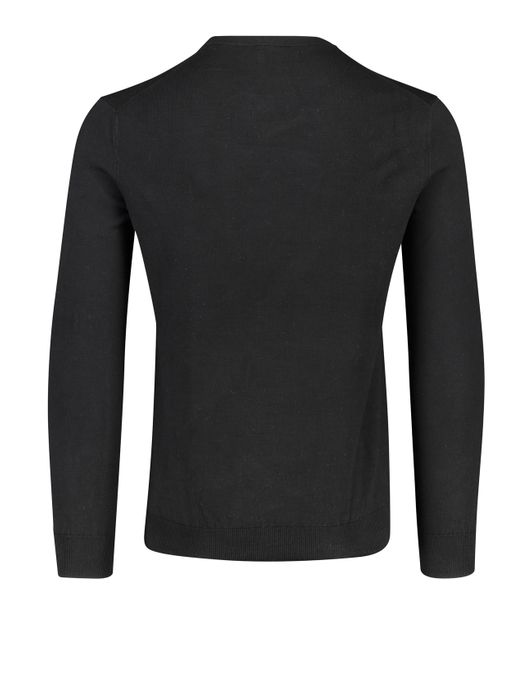 Ralph Lauren Slim Fit trui ronde hals zwart