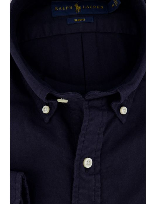 Overhemd Ralph Lauren donkerblauw Slim Fit