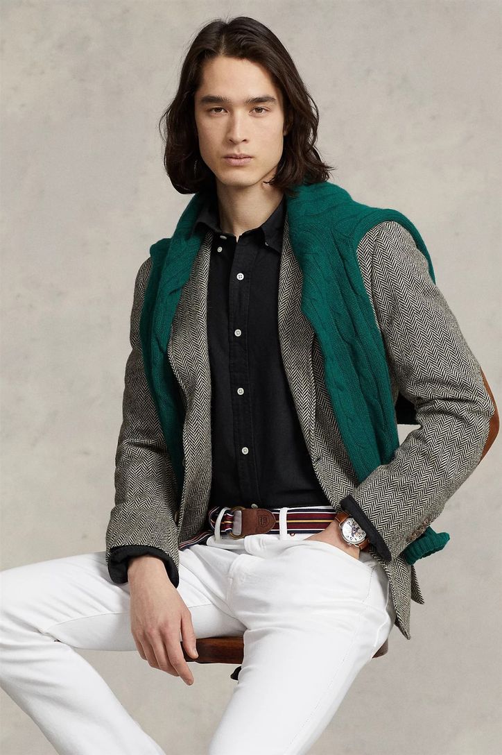 Overhemd Ralph Lauren zwart Custom Fit