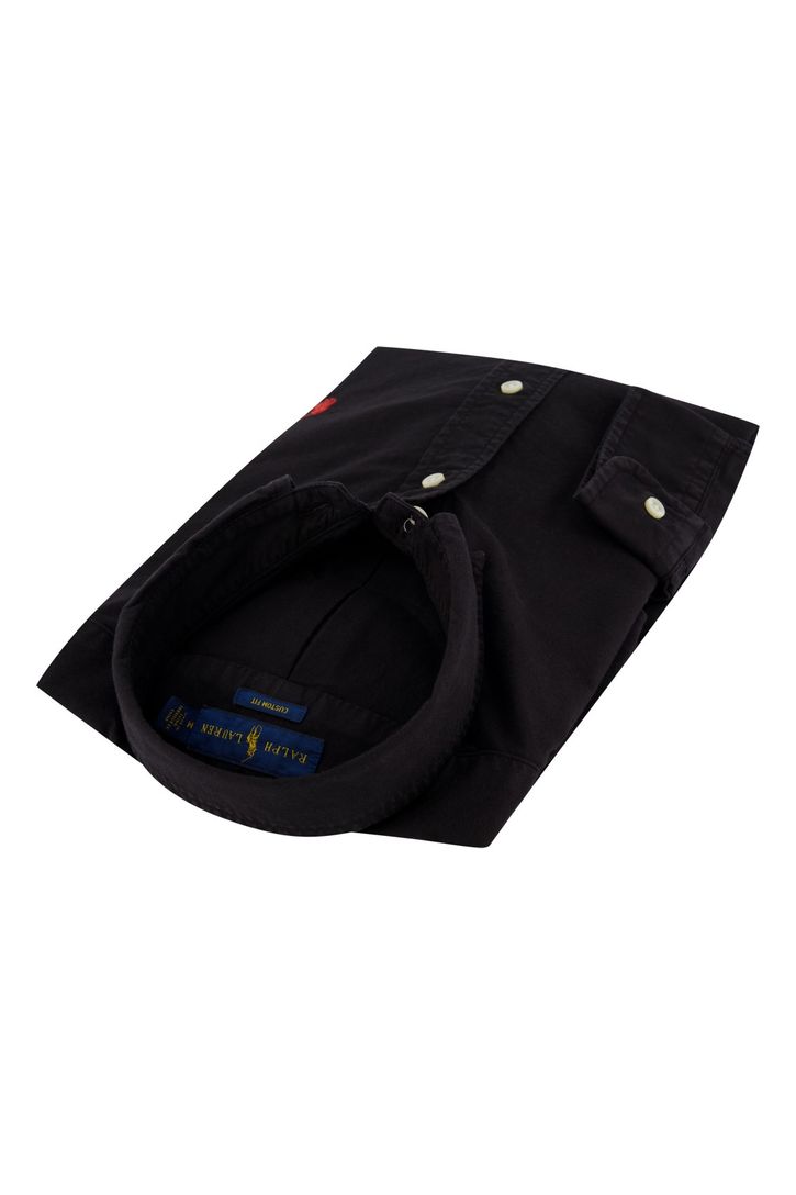 Overhemd Ralph Lauren zwart Custom Fit