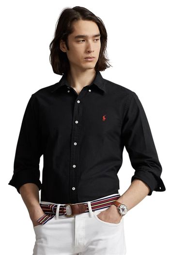 Polo Ralph Lauren Overhemd Ralph Lauren zwart Custom Fit