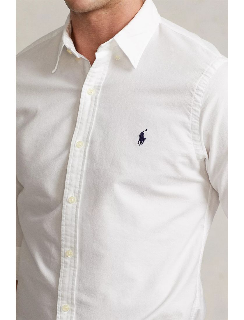 Ralph Lauren overhemd oxford wit Slim Fit