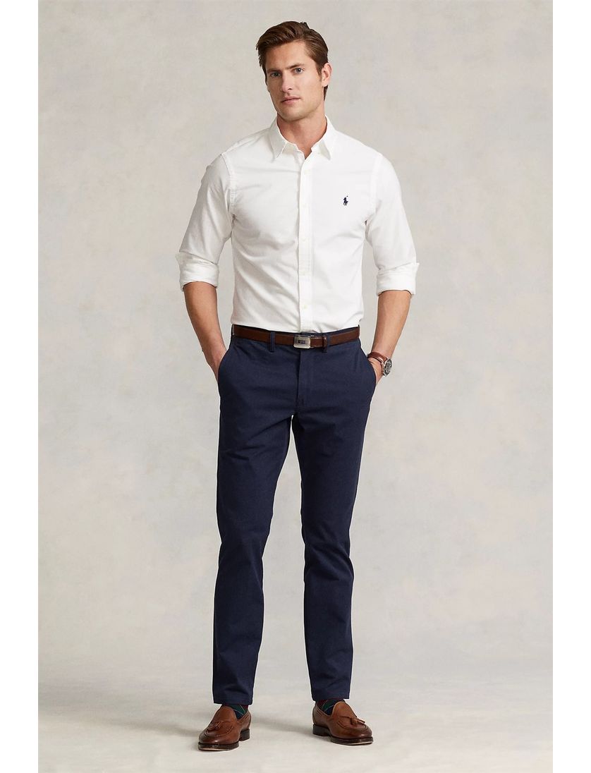 Ralph Lauren overhemd oxford wit Slim Fit