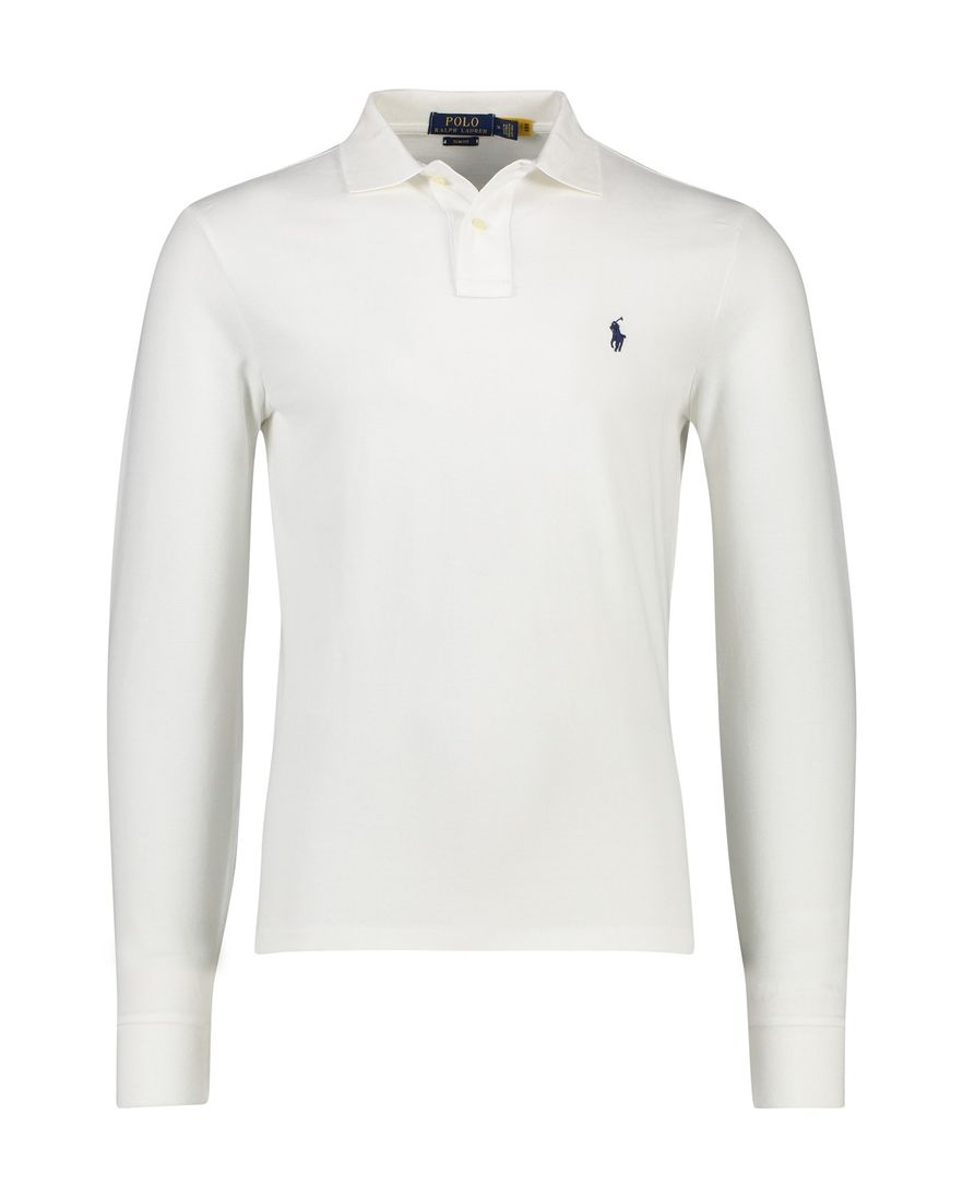 Lange mouwen polo Ralph Lauren wit met logo