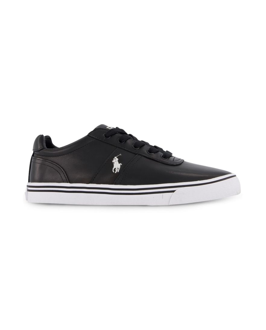 Sneakers Ralph Lauren leer zwart Hanford